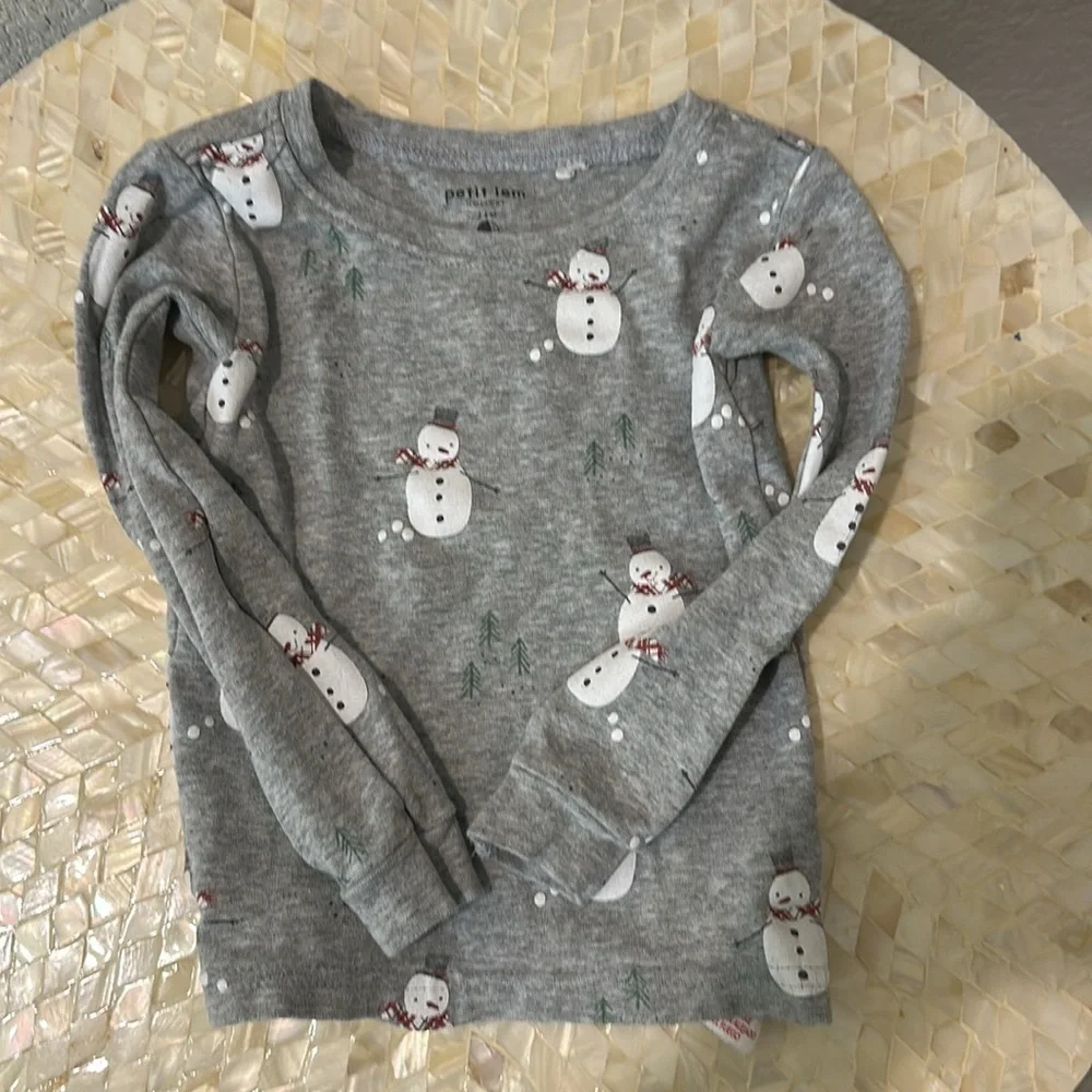 Petit Lem winter theme pj set size 24 M